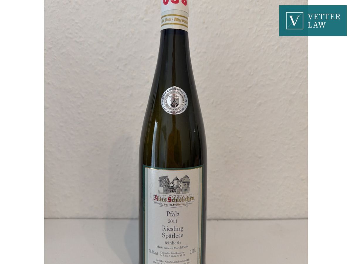 Altes Schlösschen Riesling Spätlese feinherb – Bild 1