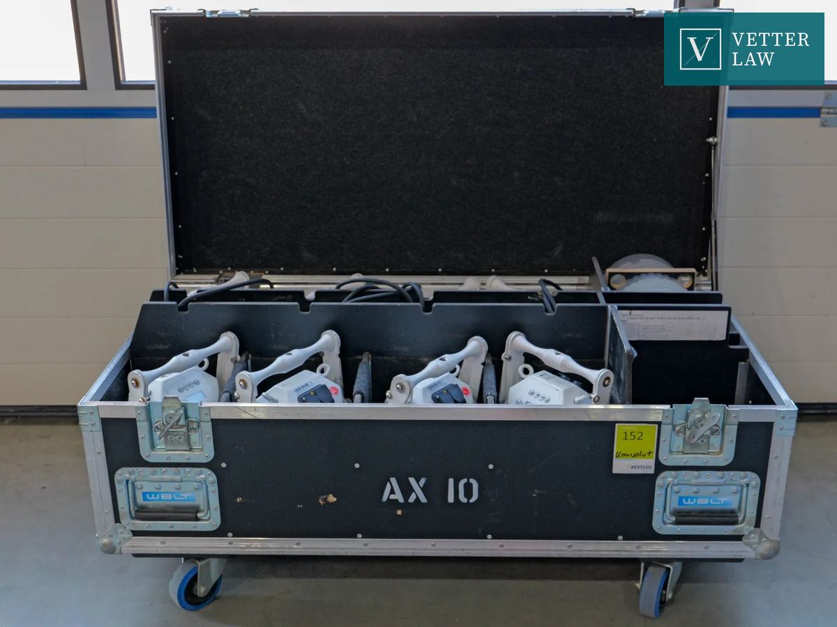 Astera AX10 Akku-LED-Scheinwerfer – 8 x weiß, 1 x Transportcase mit Ladestation – Bild 1