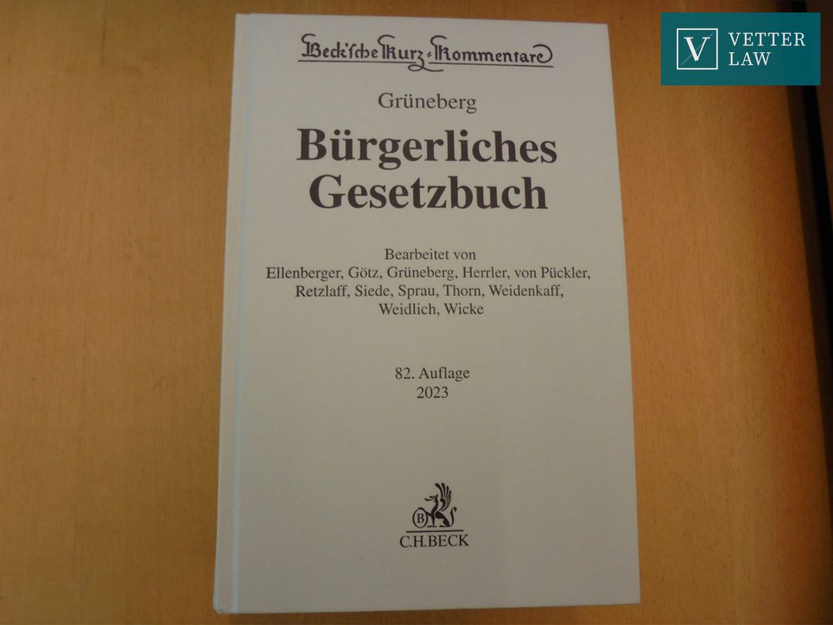 BGB, 82. Auflage, 2023 – Bild 1