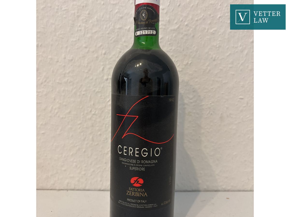 Ceregio Romagna Sangiovese Superiore Fattoria Zerbina – Bild 1