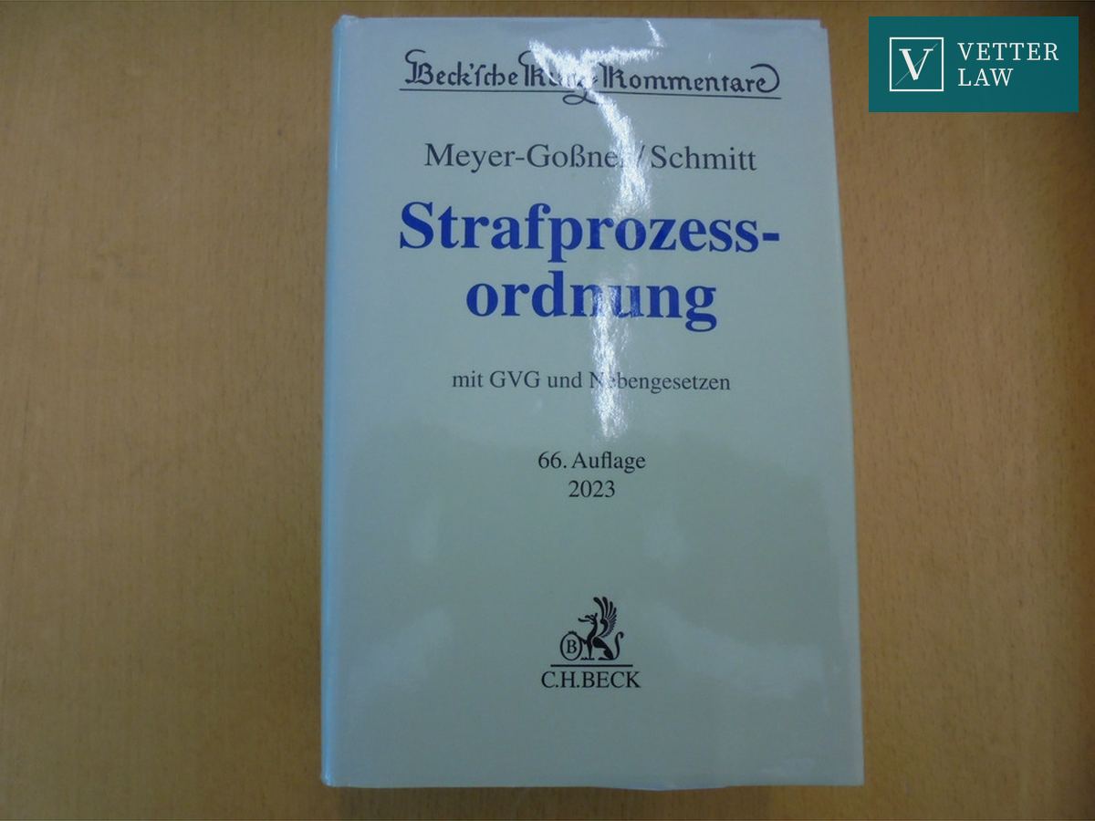 Strafprozessordnung, mit GVG und Nebengesetzen – Bild 1
